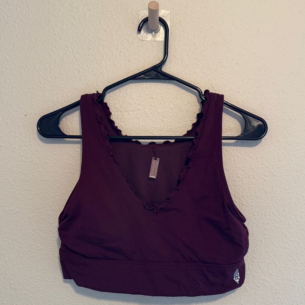 Free People Movement Ruffle Sports Bra